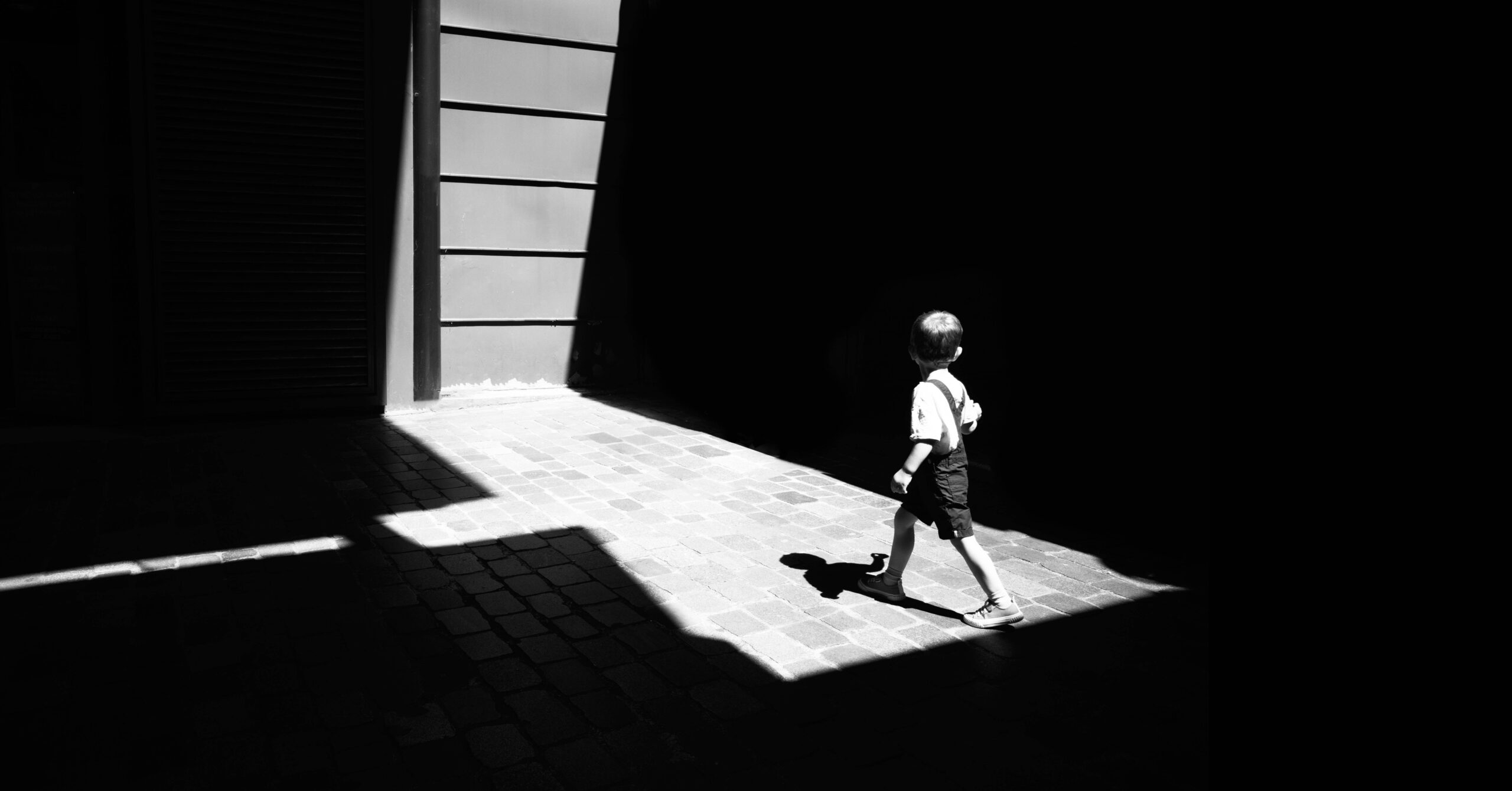 a child walking