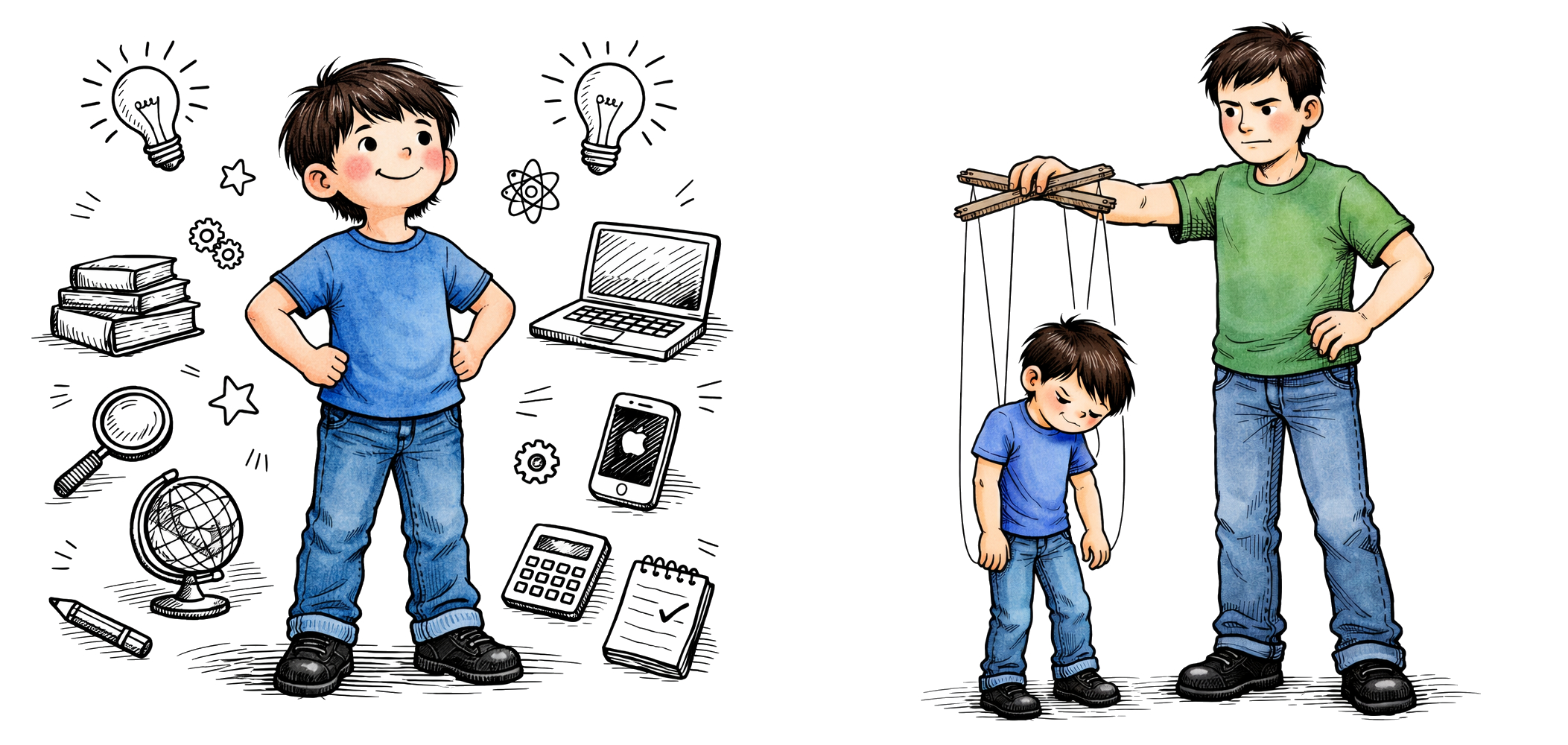 autonomous child vs child-as-puppet