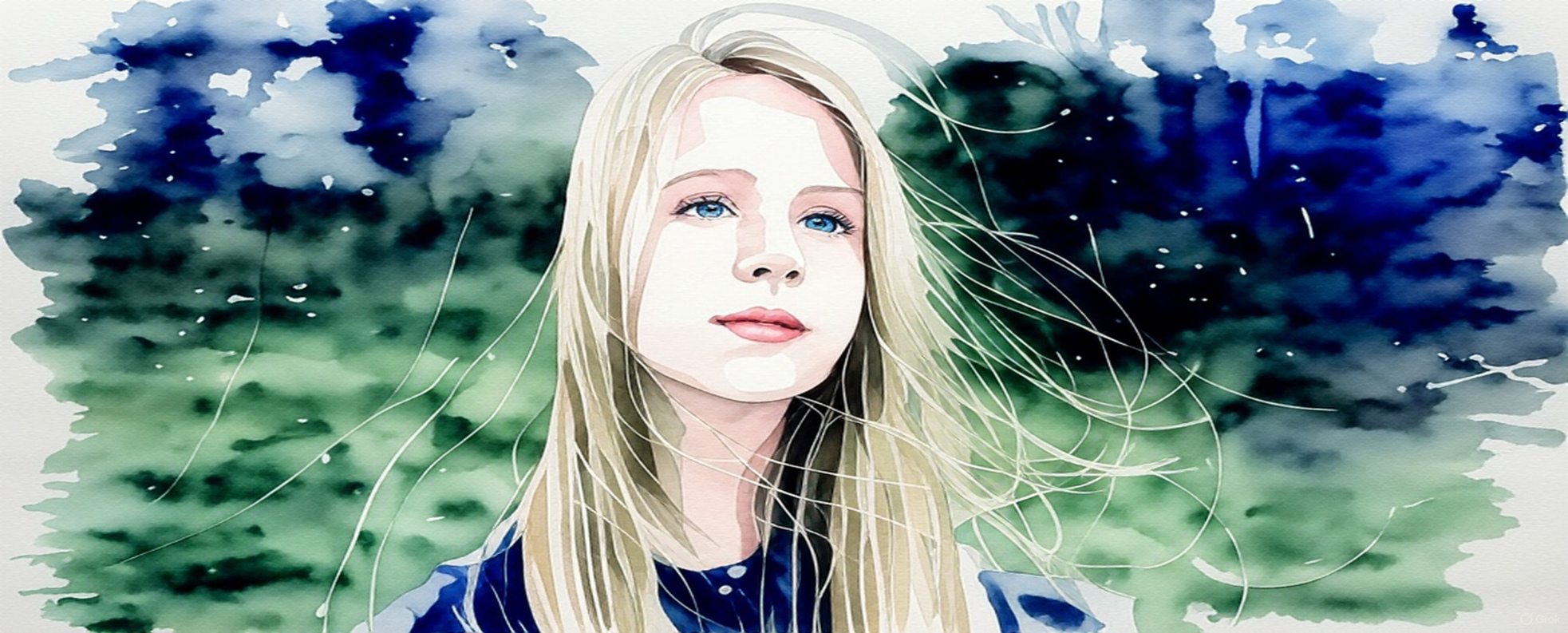 child with long hair