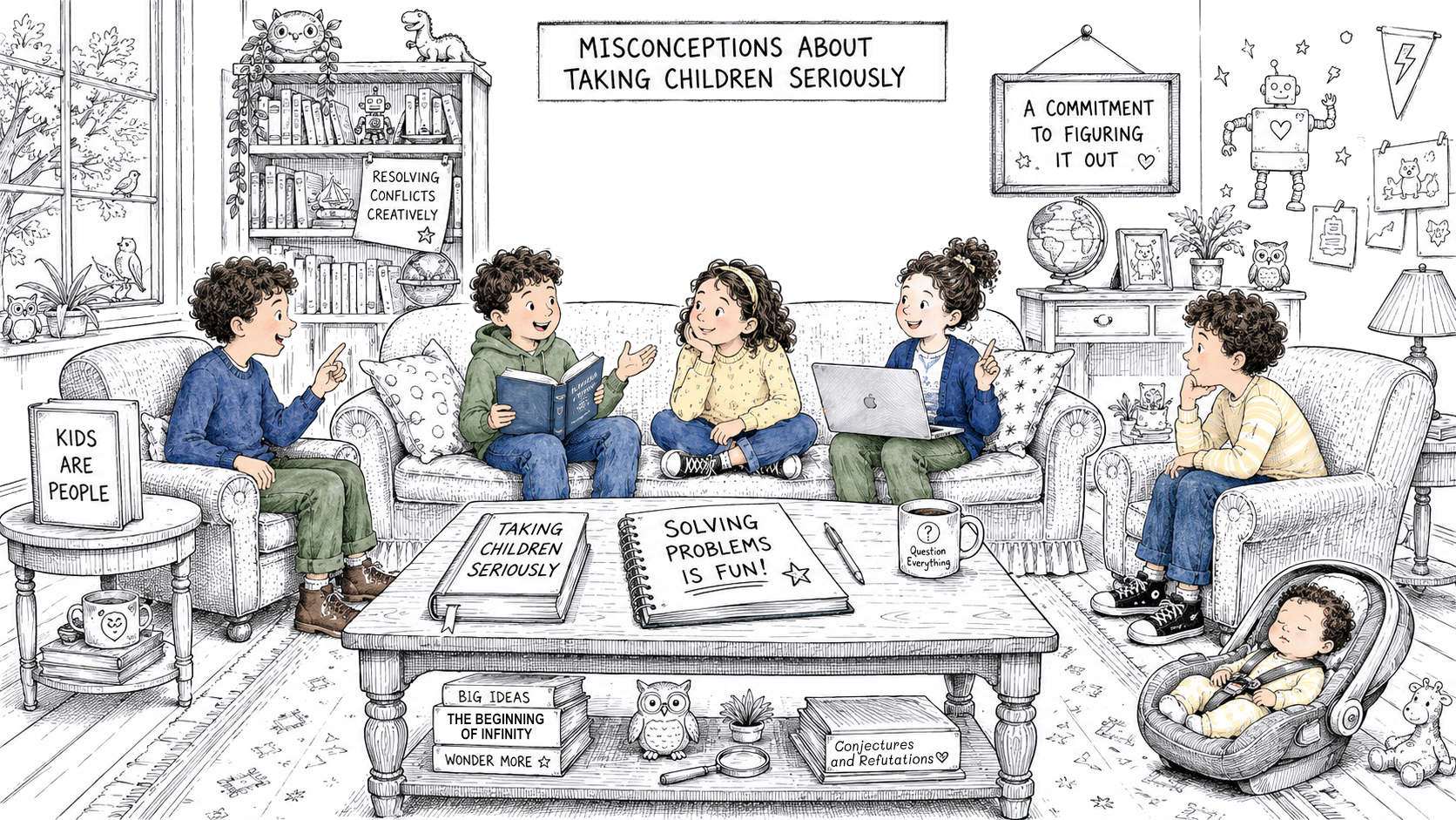 children having a conversation
